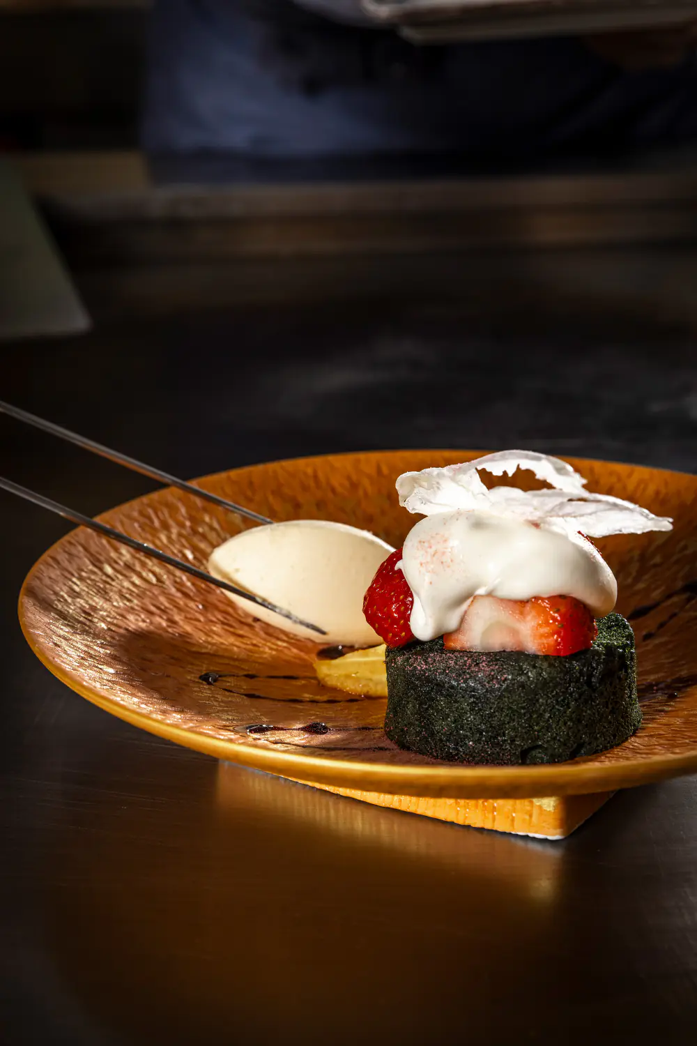 Een dessert van Sazanka
